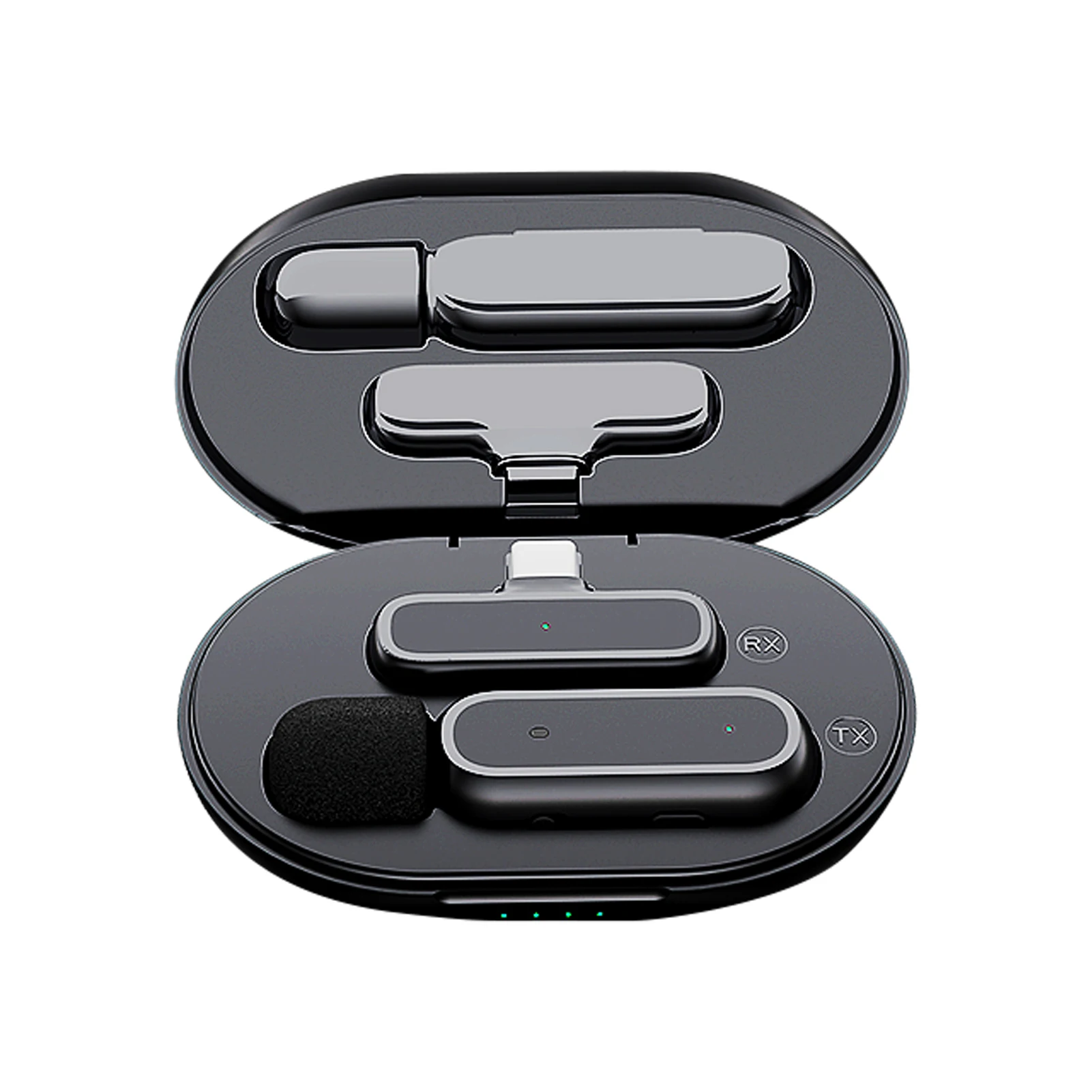

Wireless Lavalier Microphone Wireless Recording Microphone Mini Microphone For SmartPhone Video Live Stream Vlog Plug-Play With
