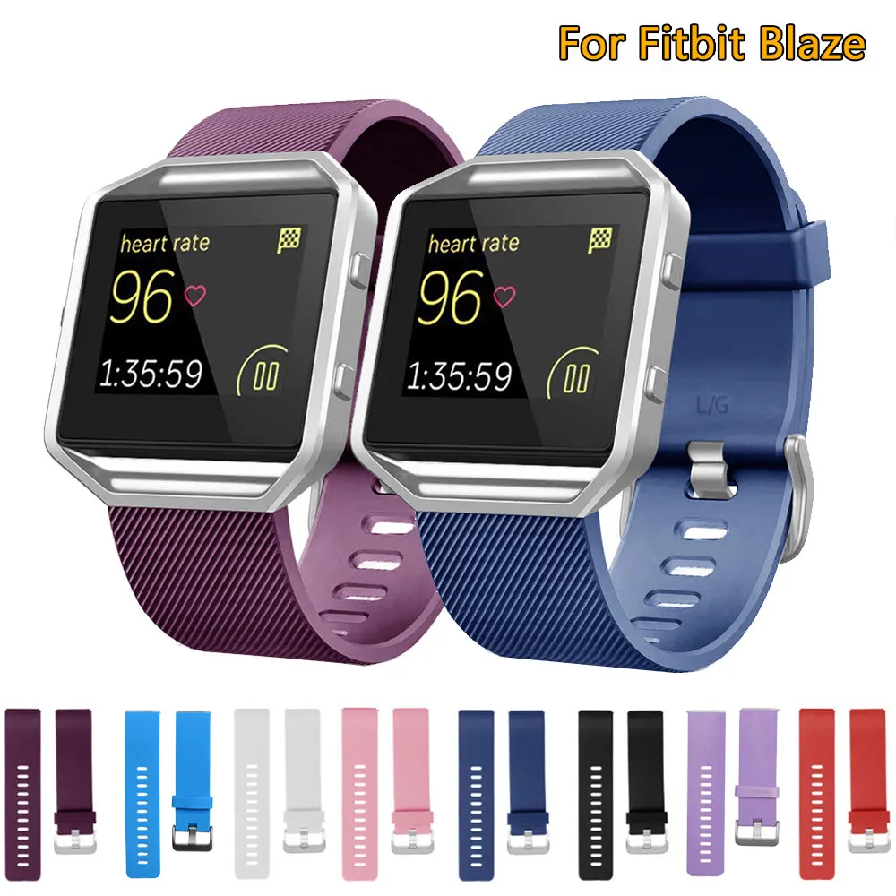 

Wristband For Fitbit Blaze Wrist Strap Smart Bracelet Watchband Colourful Silicone for Fitbit Watch Band