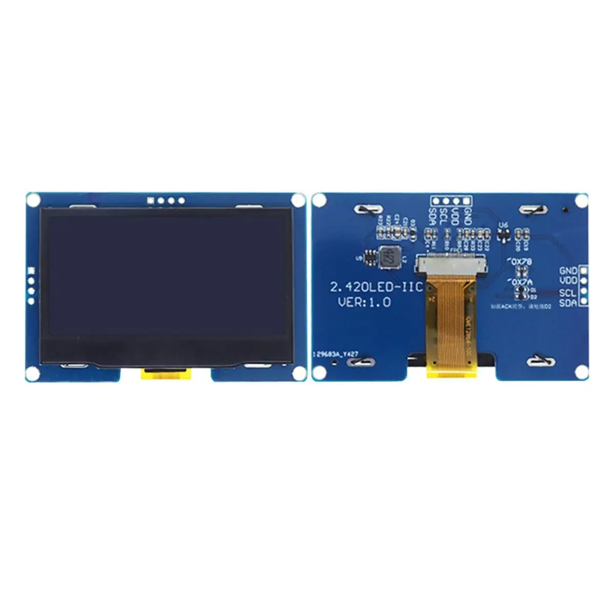 # Модуль OLED-дисплея 27I, 2 шт., 2,4-дюймовый OLED-дисплей 128x64 SSD1309 для Arduino (ABS) (art.: 3920dbdcb0bf1) - 3920dbdcb0bf1