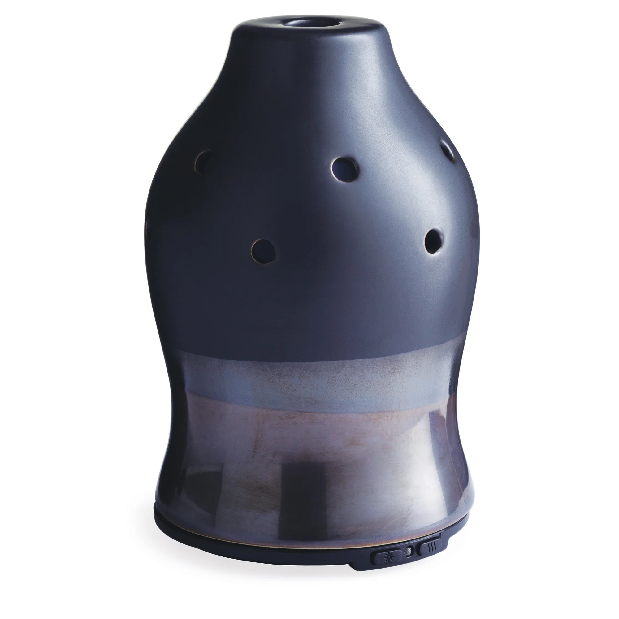 

Black Dipped Medium Ceramic Essential Oil Diffuser, Black