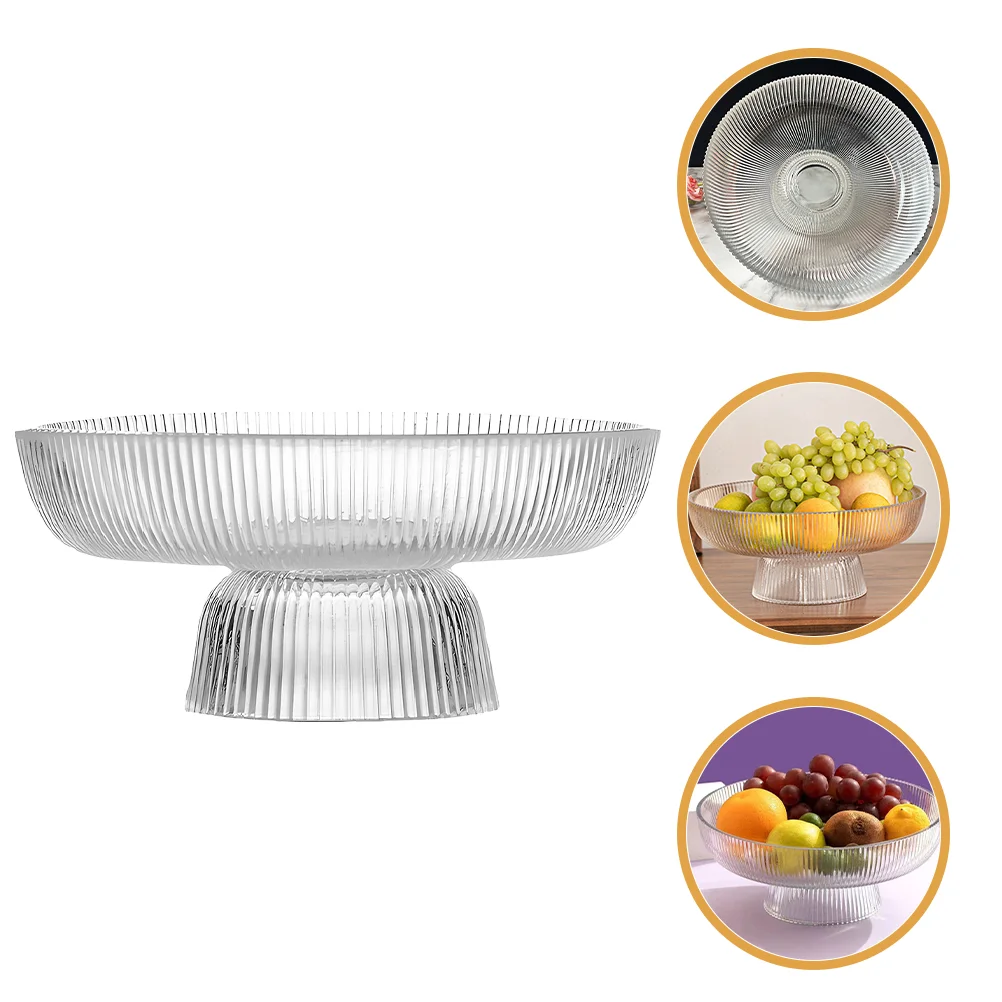 

Fruit Serving Plate Glass Bowl Small Decorative Bowls Salad for Kitchen Bathroom Decorations