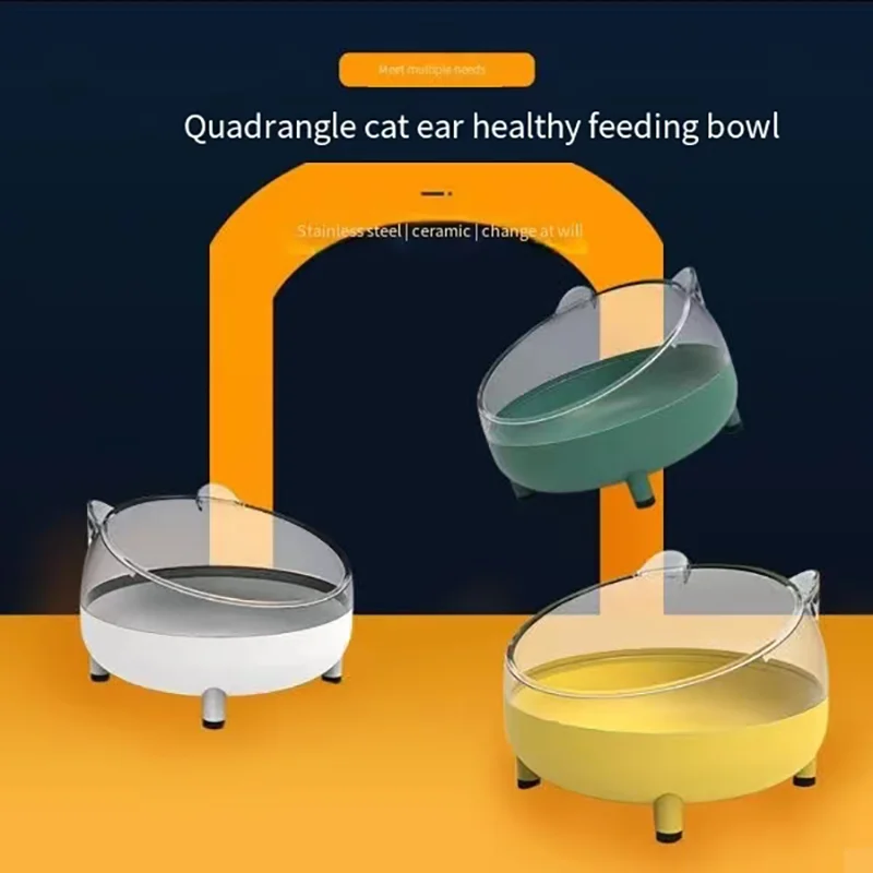 

Миска для кошек из нержавеющей стали, миска для кошек двойного назначения, миска для кошек и собак, миска для риса, керамическая миска