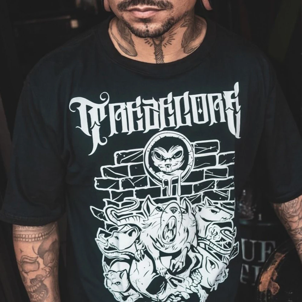 

Американский хип-хоп Ретро Уличная Повседневная футболка Летняя тату Chicano с буквенным принтом свободный хлопковый топ с коротким рукавом мужская одежда