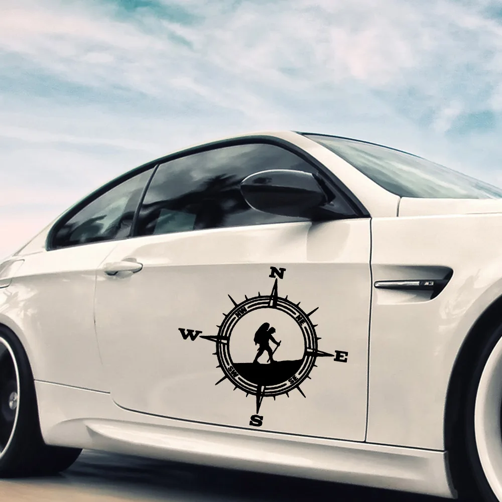 Красивая фотография автомобиля интересная наклейка черный/Серебряный