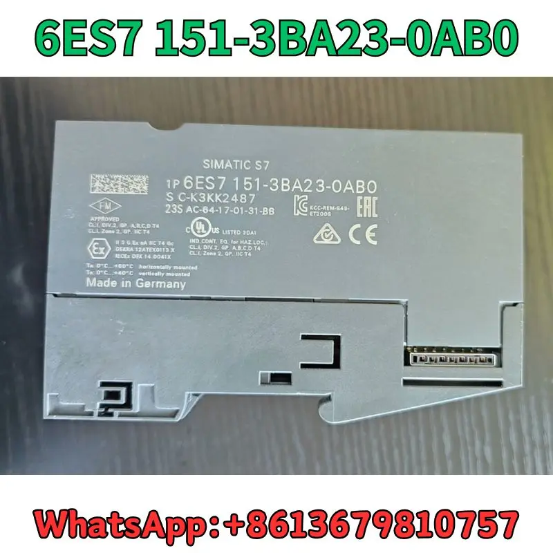 Used Module 6ES7 151-3BA23-0AB0 test OK Fast Shipping