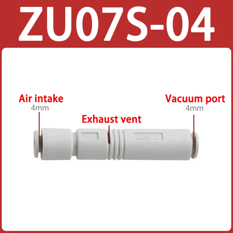 

Большой всасывающий пневматический ламповый вакуумный генератор отрицательного давления серии ZU ZU05S ZU07L ZU07SA01 ZU05S-04 ZU07LA01 ZU04SA