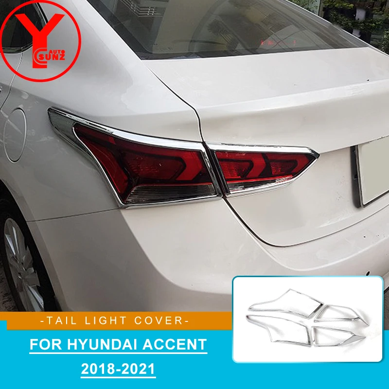 

Car Tail Light Cover Rear Lamp Trim Overlay For Hyundai Verna Solaris Accent 2018 2019 2020 2021 Car Styling Accessories YCSUNZ