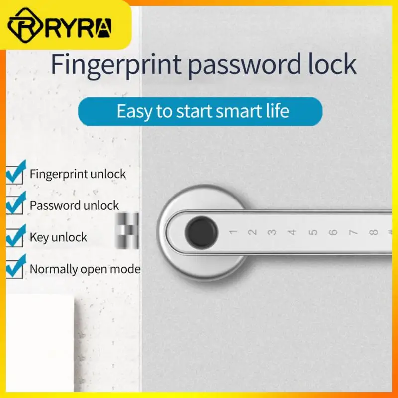 

Portable Smart Keyless Door Lock Multiple Fingerprints Multi Opening Methods Password Lever Door Lock Zinc Alloy Quick Unlock