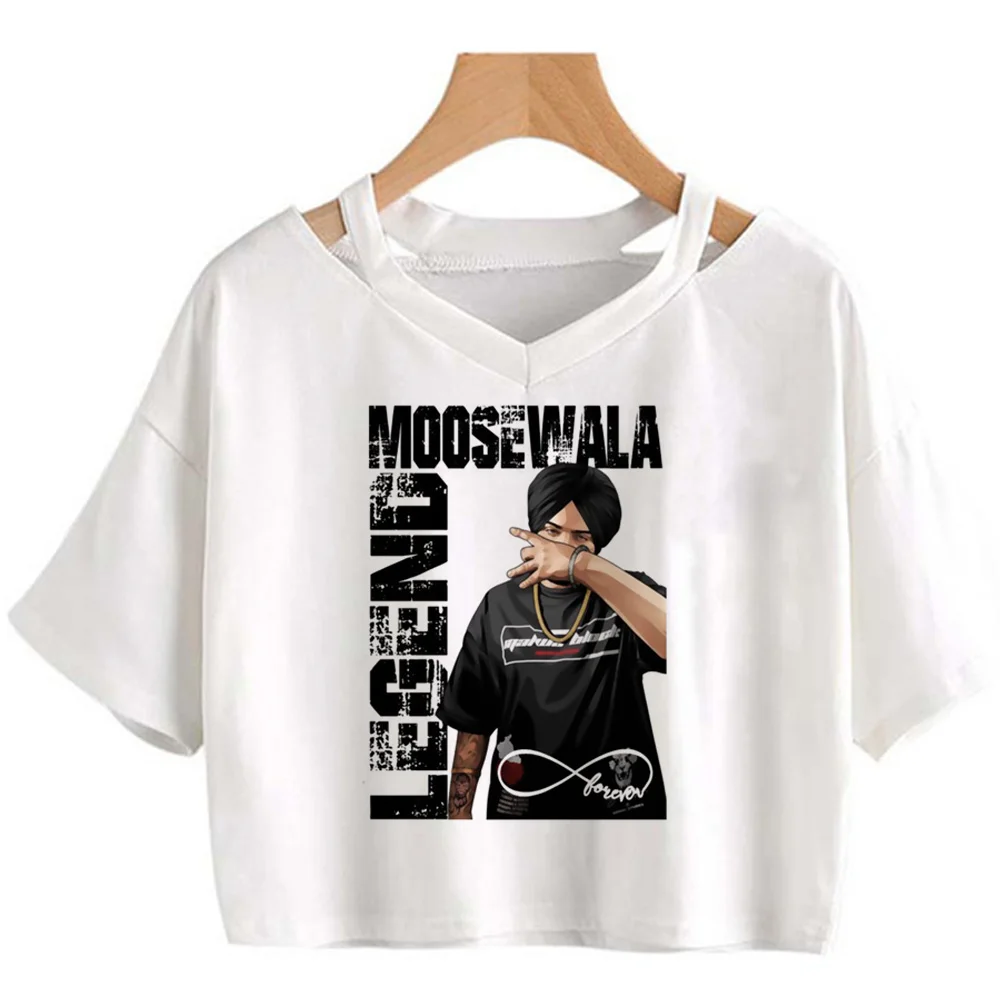 Топ Sidhu Moosewala Женская забавная летняя графическая футболка комиксная уличная