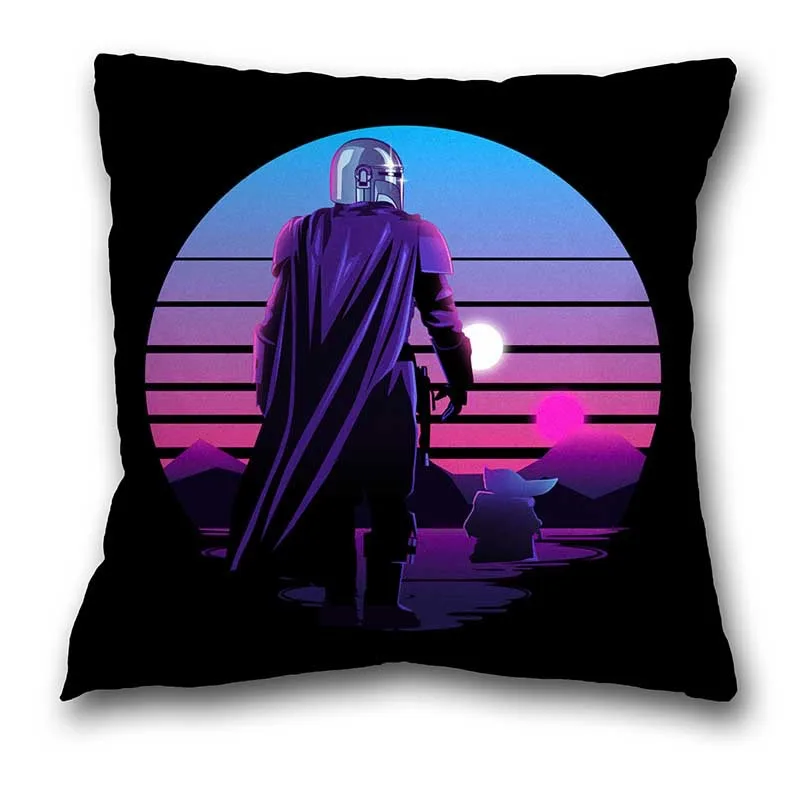 Аниме Baby Yoda Фигурки игрушки Квадратные наволочки наволочка Подушка Чехол