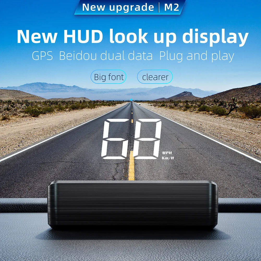 90*45*14 мм GPS-спидометр четкая видимость дисплей Heads Up 10 Гц высокая скорость