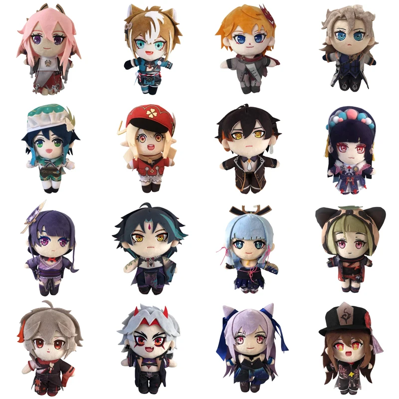 

Anime Genshin Impact Plush Arataki Itto Scaramouc Ganyu Doll Toy Morax Zhong Li Xiao Hu Tao Game Cute Soft Stuffed Kid Gift 20cm