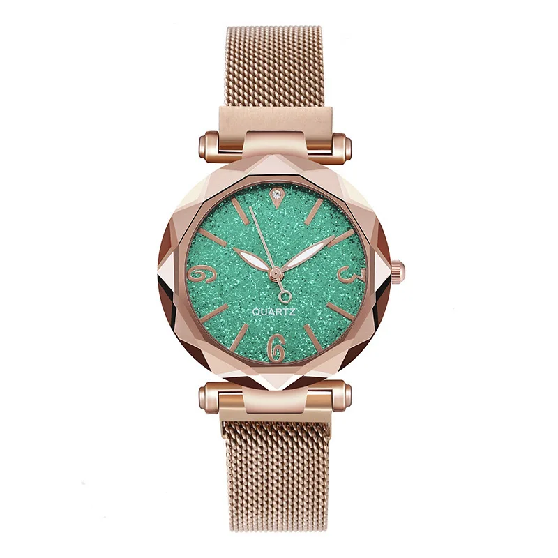 Leisure Versatile Full Diamond Dial, Lazy Man Absorbing Iron Clasp, Light Luxury Quartz Women Watch