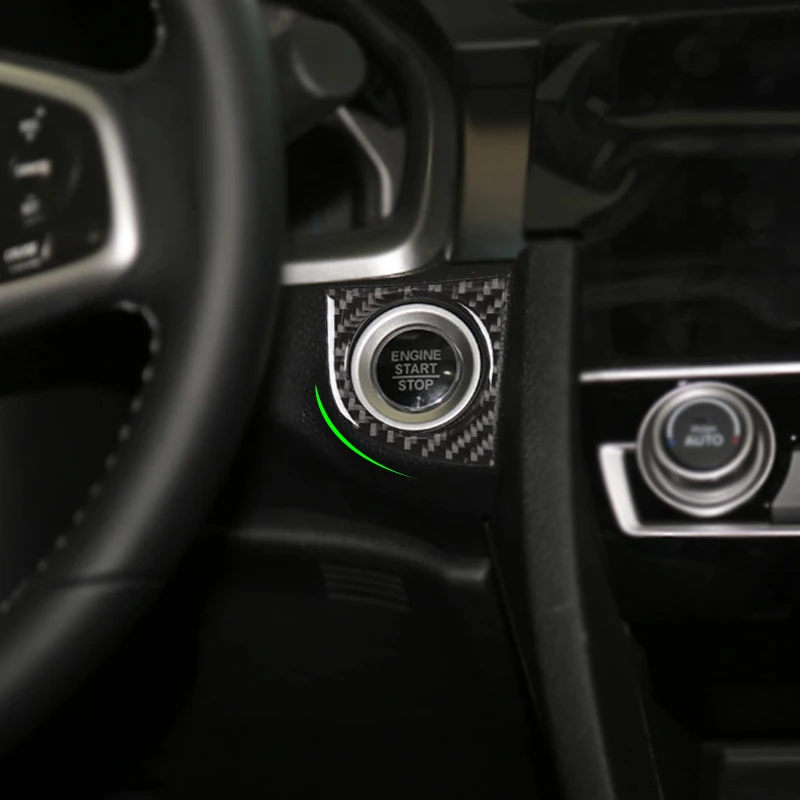 Карбоновое внутреннее зажигание автомобиля старт переключатель отверстие для