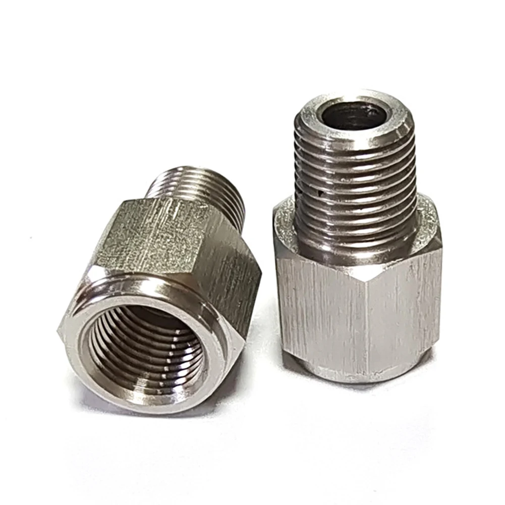 

Stainless Steel Oil Pressure Instrument Adapter Adapter Adapter 1/8NPTMale To M10*1.0 Female Oil Pressure Gauge Adapter