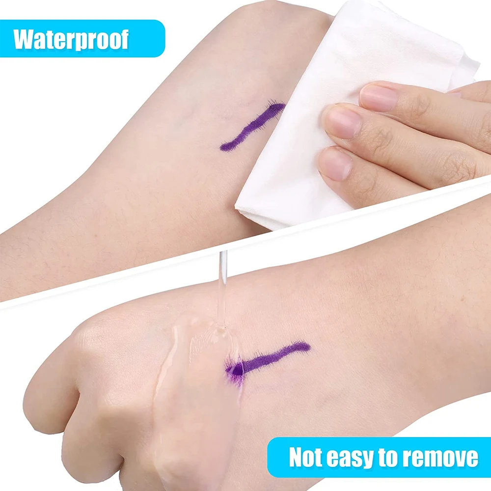 1Pcs Surgical Skin Marker Eyebrow Tattoo Pen Eye Brow Pencil With Measuring Ruler Microblading Permanent Art Makeup Accesories