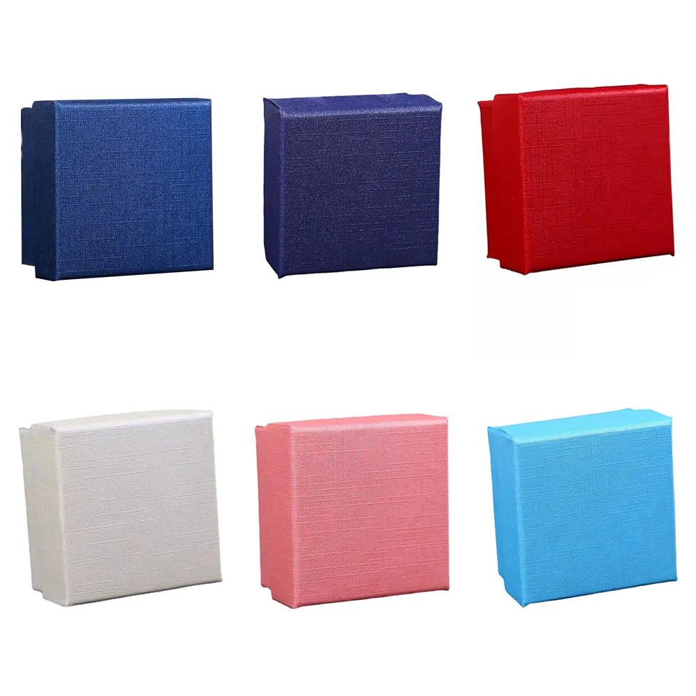 

Square Jewelry Organizer Box Necklace Earring Storage Boxes Gift Packing Engagement Ring Display Travel Jewelry Accessories Case