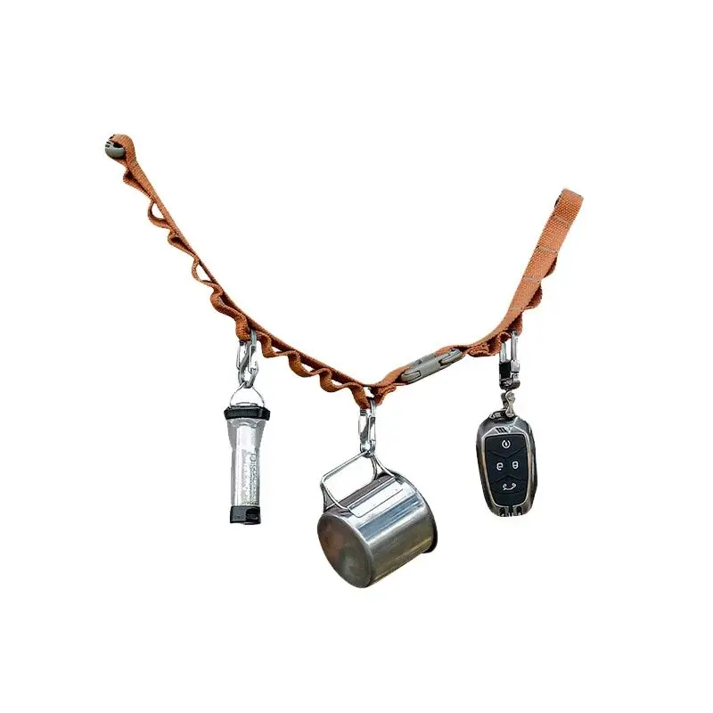 

1Pcs Outdoor Camping Hanging Rope Multi-purpose Ropes Tent Canopy Accessories Plastic Steel D Buckle Hang Lamp Webbing Rope