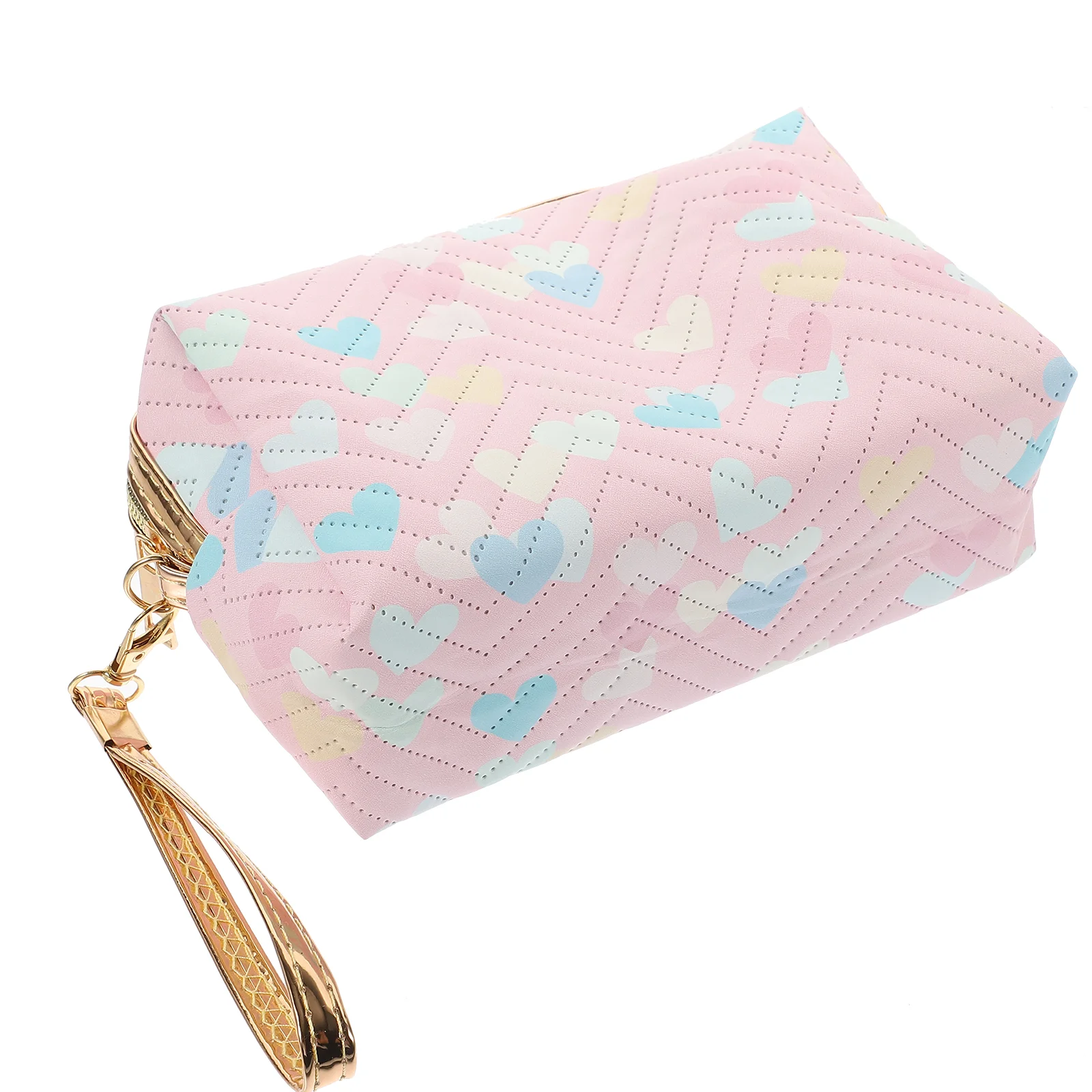 

Color Contrast Travel Women's Tote Purse Small Storage Pouch Makeup Bag Organizer
