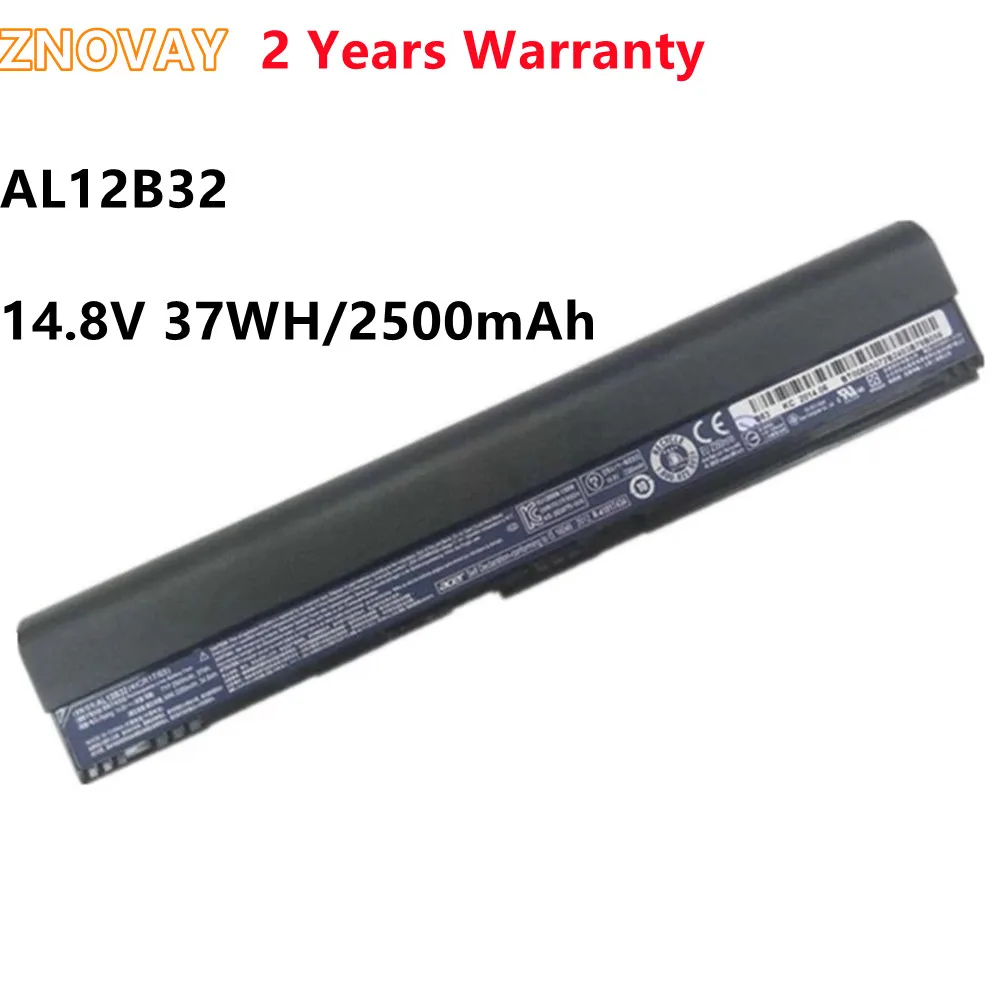 Новый аккумулятор для ноутбука ZNOVAY AL12B32 для Acer Aspire One 725 756 V5-171 B113 B113M AL12X32 AL12A31 AL12B31 AL12B32 14,8 в 2500 мАч