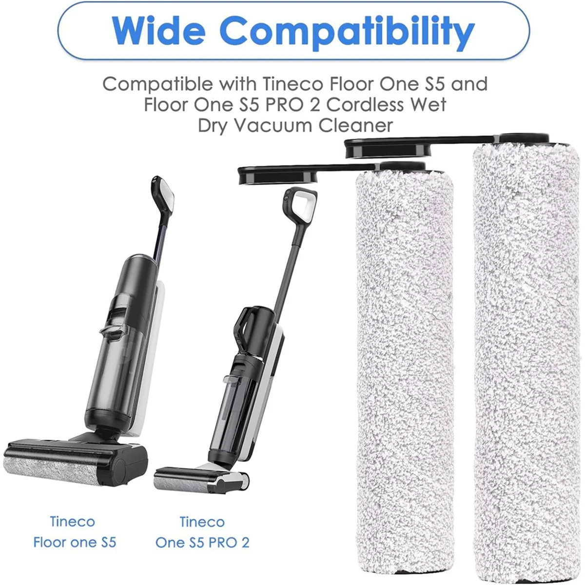 Сменные щетки-ролики для Tineco Floor One S5/Floor S5 Pro запасные части беспроводного