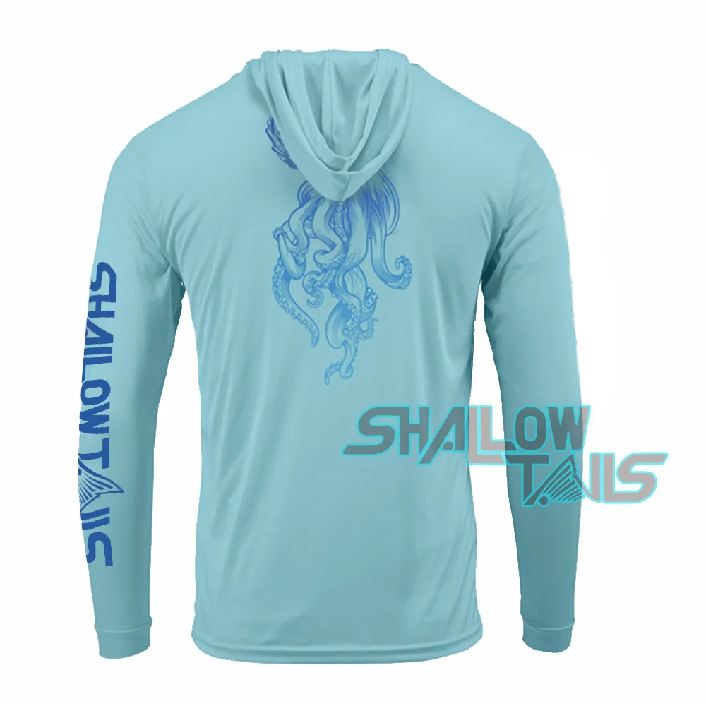 

2024 Shallow Tails Fishing Shirt Performance UV Protection Shirt Long Sleeve UPF50 Jersey Quick Dry Fishing Clothing Sunscr