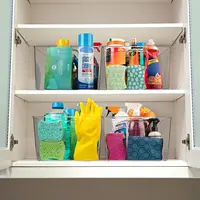 Plastic Storage Bins – XL 8 Pack Perfect Kitchen Organization or Pantry Storage Fridge Organizer Pantry Organization and Storage