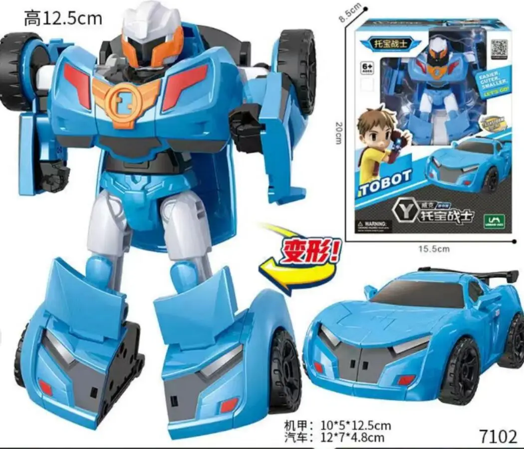 

2022 New Mini Tobot Transformation Robot Toys Korea Cartoon Brothers Anime Tobot Deformation Car Airplane Toys for Child Gift 7