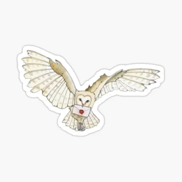

Flying Owl For Wizards 5PCS Stickers for Background Funny Wall Stickers Car Luggage Cute Print Laptop Decorations Room Kid
