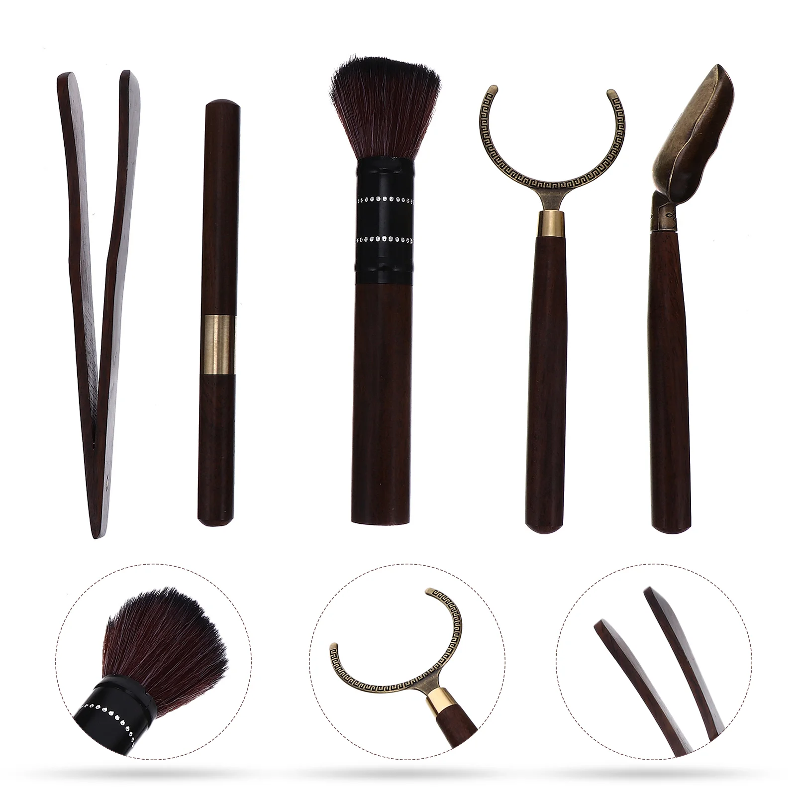 

Tea Ceremony Set Gongfu Chinese Accessories Tools Utensils Kung Fu Teaware Brush Bamboo Preparing Tray Soft Teapot Traditional