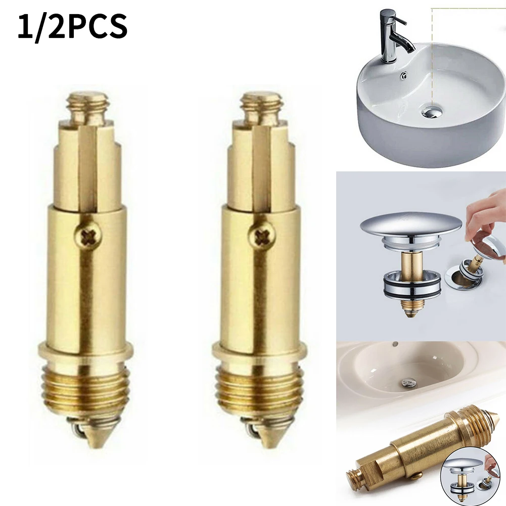 

1/2pc A1128 Bathtub Up Bolt Replacement Basin Sink Waste Easy Up Click Clack Plug Bolt Spring Barth Tub Basin Drain Stopper