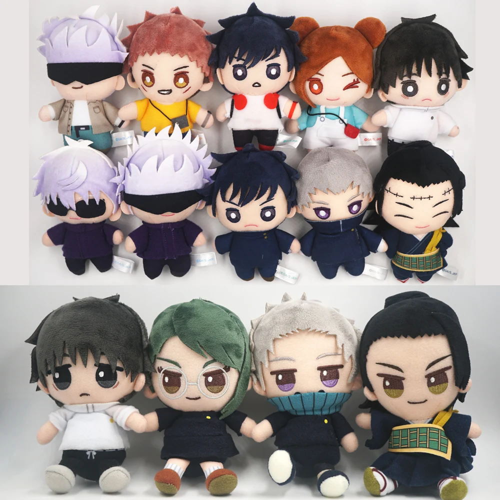 Плюшевый брелок для ключей с сумкой из полиуретана, брелок для ключей джуджутсу, каaisen, аниме, годжо, Сатору, итадора, Юджи кугисаки, нобара, махито, ОККО, Юта, 10 см