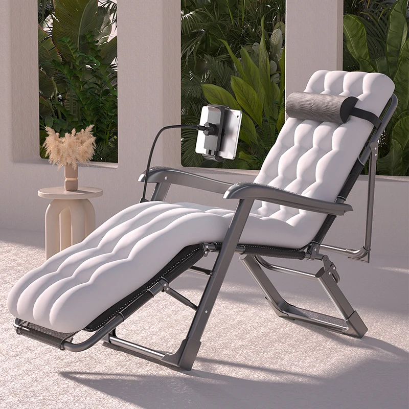 Nordic Simple Beach Chaise Lounge Outdoor Stainless Multifunctional Folding Chaise Lounge Office Feteil Salon Relax Armchairs