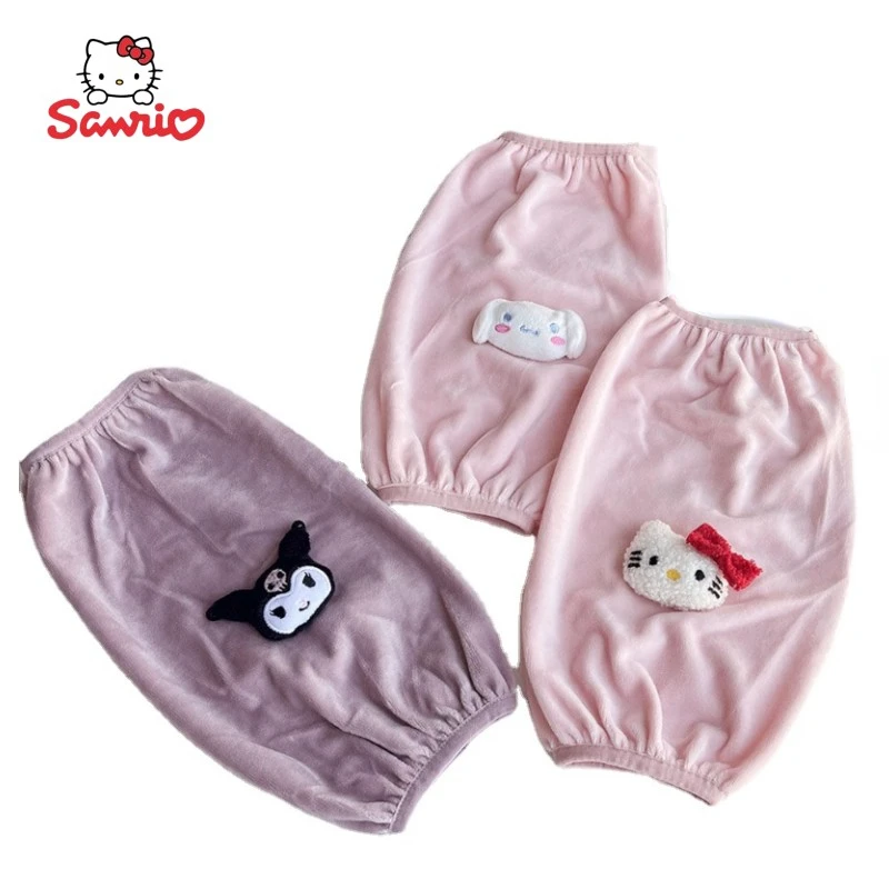 

Sanrio kawaii anime cartoon mid-length plush sleeves cute autumn and winter office work anti-dirty sleeves students long sleeves