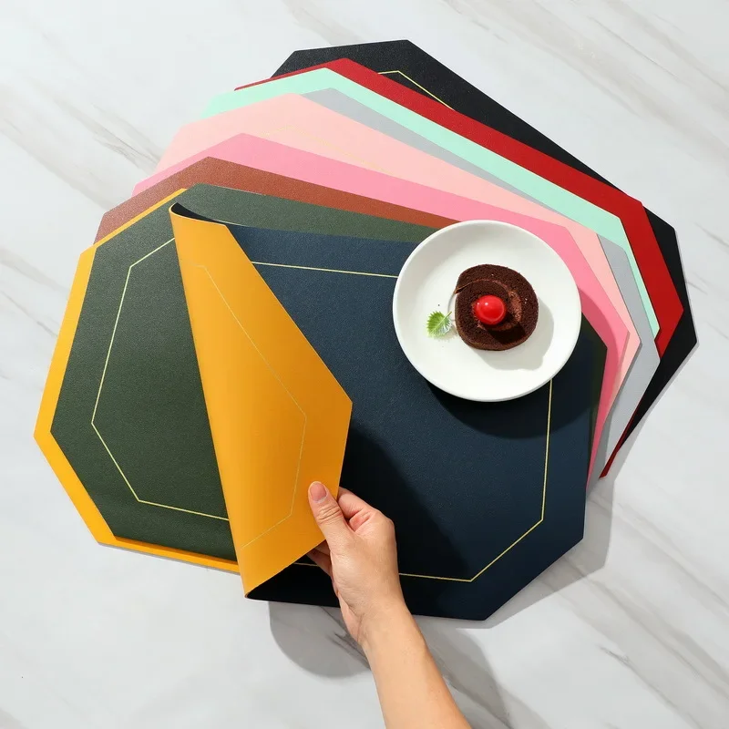 Inyahome полиуретановые коврики для стола восьмиугольный набор 1/4/6/10 обеденного