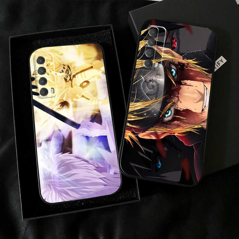 

Japan NARUTO Anime Phone Case For Huawei P Smart Z 2019 2021 P20 P20 Lite Pro P30 Lite Pro P40 P40 Lite 5G Coque Carcasa Black