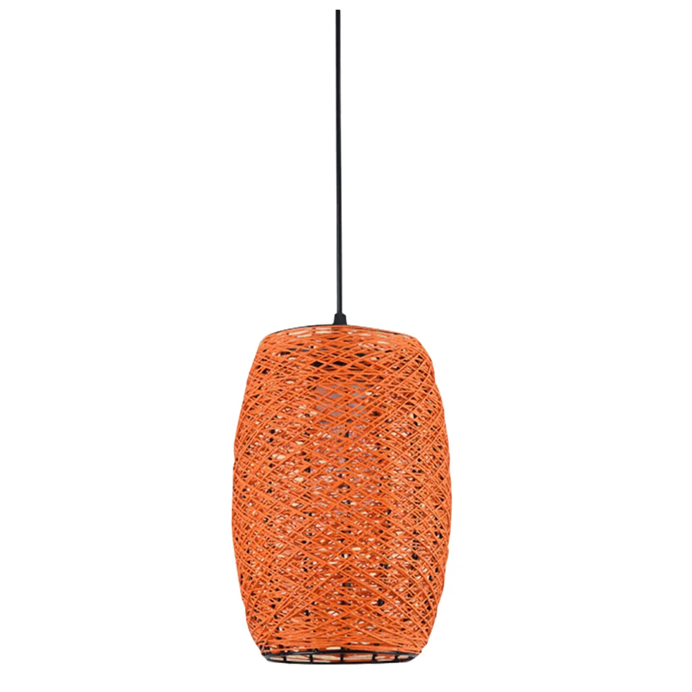

Rattan Ceiling Lamp Light Pendant Woven Lampshade Chandelier Shade Weaving Farmhouse Hanging Bird Nest Lighting Rustic