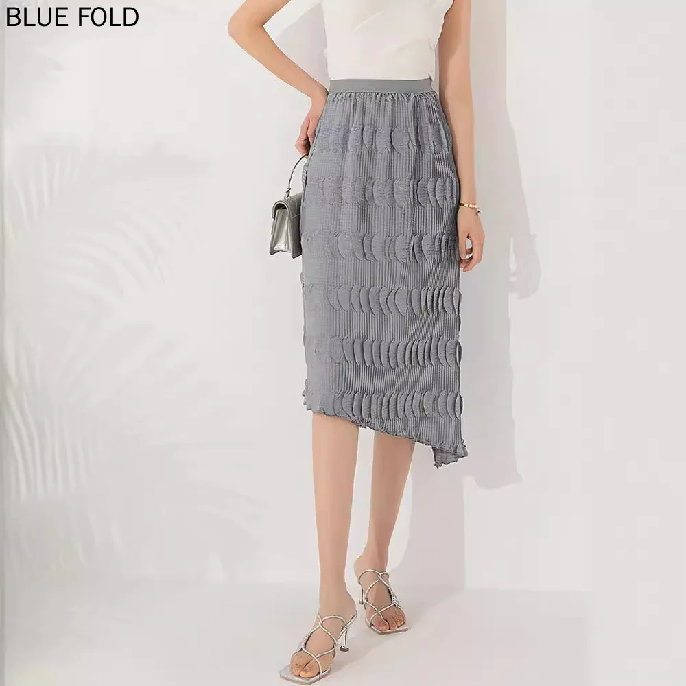 Летняя плиссированная юбка с круглым лепестком женская и универсальная