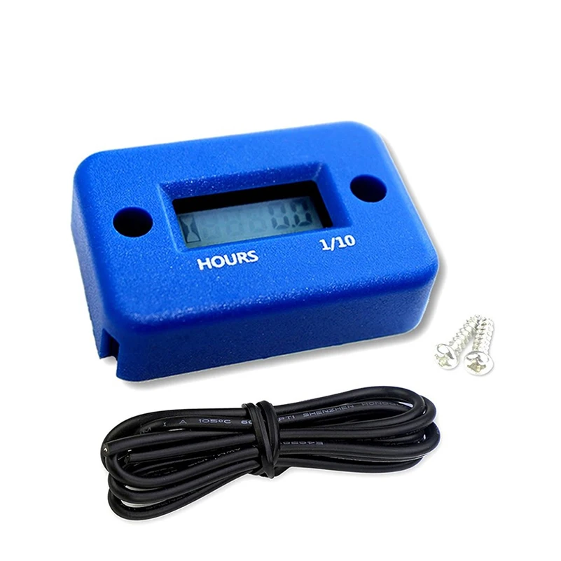 LCD Waterproof Digital Tach Hour Meter Counter For ATV Motorcycle Instruments Snowmobile Gasoline Boat Generator Bike |