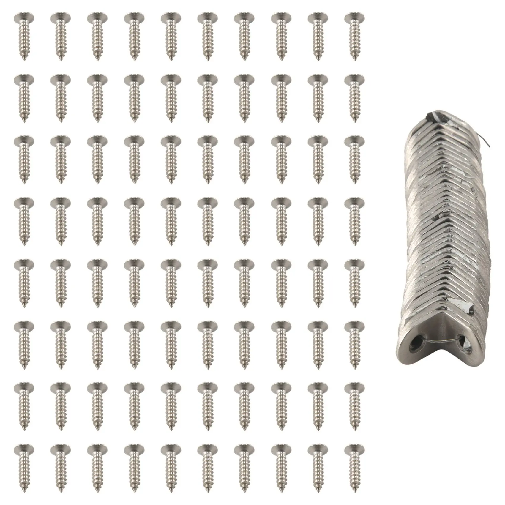 

40PCS L Bracket Corner with 80PCS Screws, Corner Bracket, Angle Bracket Fastener for Wood Furniture Bedframe Cabinet