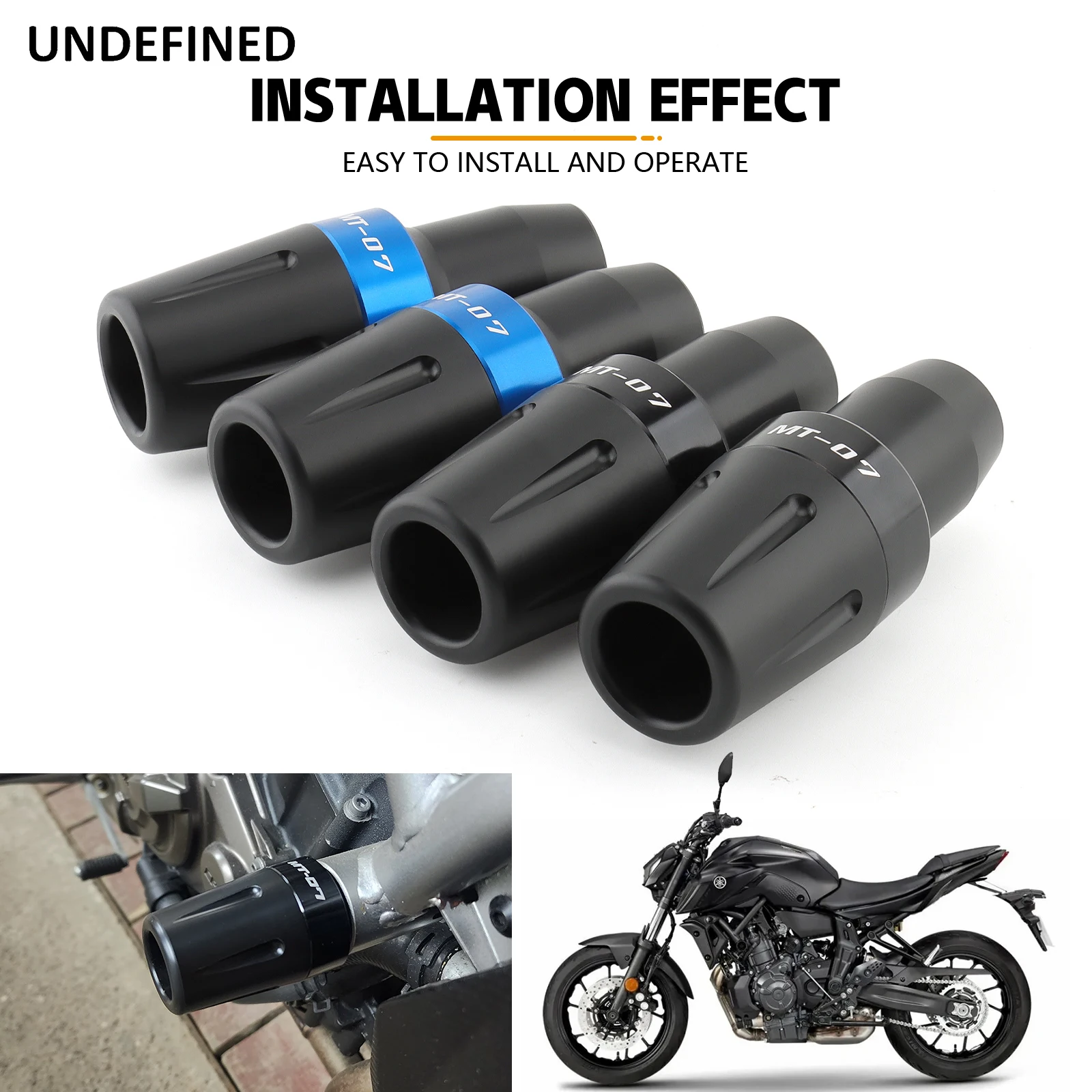 

Frame Slider Crash Protector Falling Protection Bobbins Pad For YAMAHA MT07 Tracer 700/7/GT FZ07 MT-07 Motorcycle Accessories