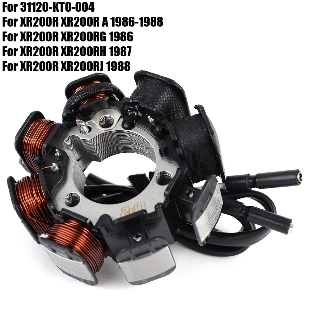 Катушка статора для мотоцикла Honda XR200R A XR200RG XR200RH XR200RJ 31120-KT0-004 XR200 R RG RH RJ XR 200R
