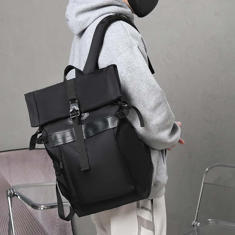 

2023 Newest Men Climbing Backpacks Boys Daily Fashion Travel Multi-function Large Pockets Outdoors Cool Satchel Shoulder Bags