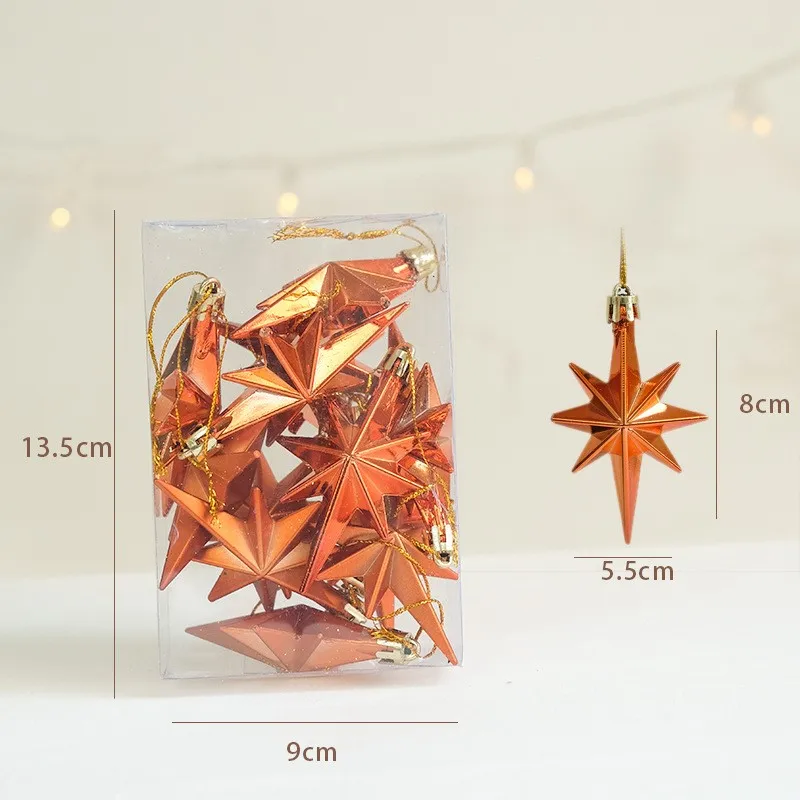 

Рождественская звезда 3D оранжевая