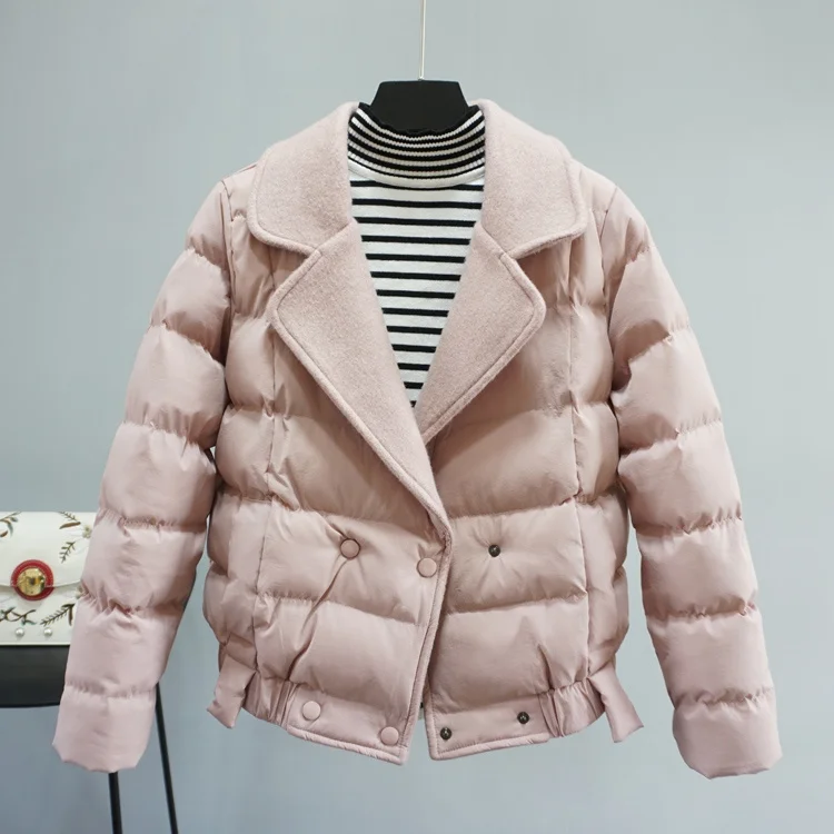 Parkas Mujer 2022 New Thick Women's Down Cotton Jackets Feminine Fashion Winter Warm Coat Office Ladies Clothing LW693