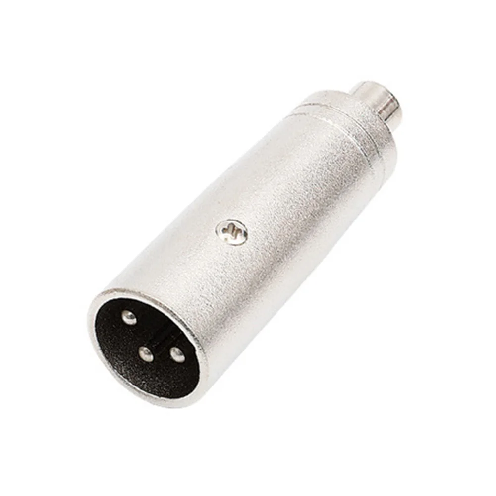 

Live Musicians Adapter Connector 3-Pin XLR Plug 6.1x1.8cm Chuck Type Strain Relief 3-Pin XLR Male To RCA Female