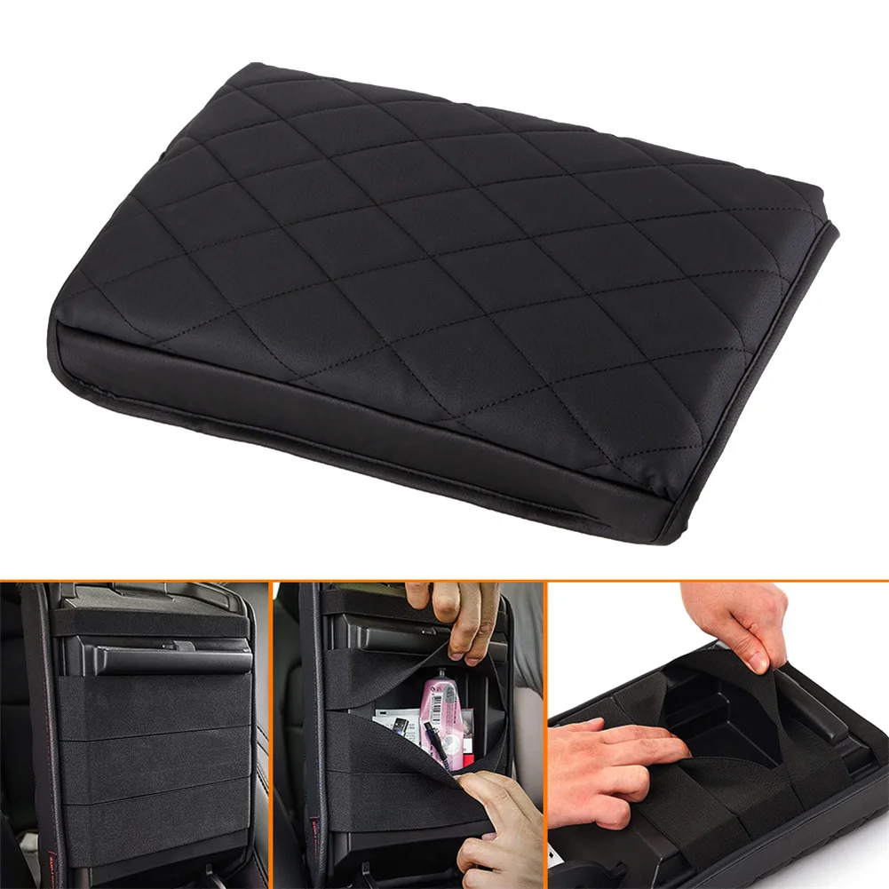 

1pcs For Tesla Model 3/Y Armrest Cushion Center Console Leather Cover Black 2018-2021 Auto Interior Accessories
