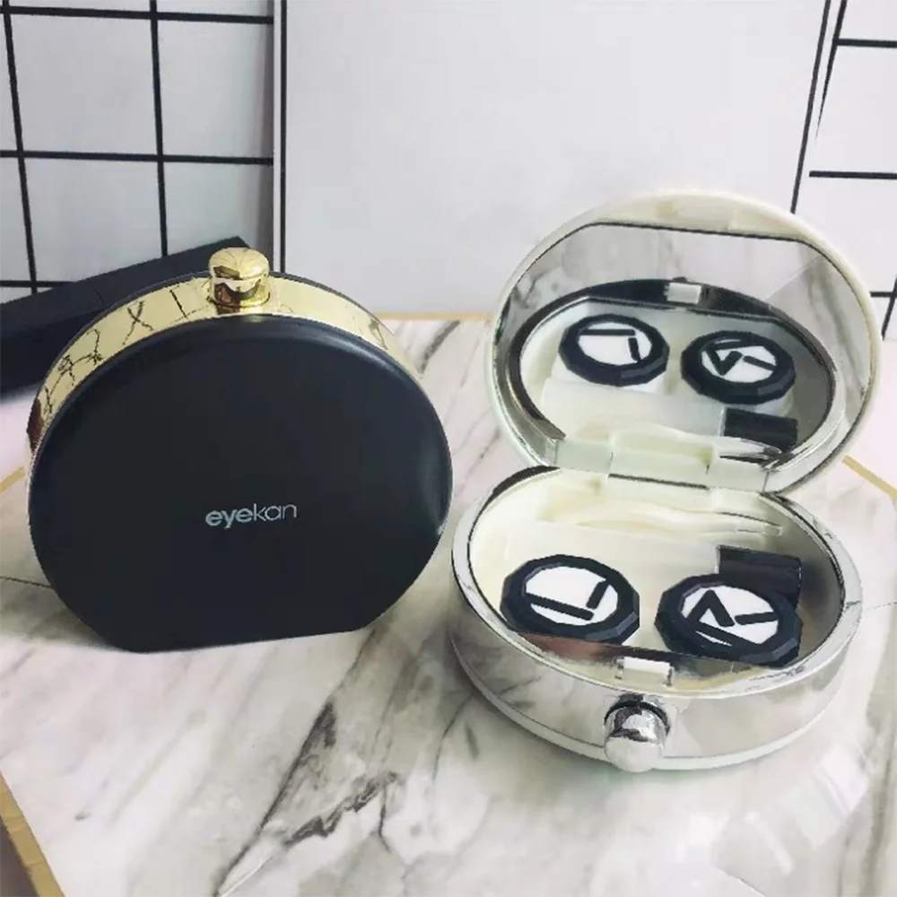 

Аксессуар для ухода за контактными линзами, чехол с зеркалом, портативный чехол для контактных линз, аксессуары для очков