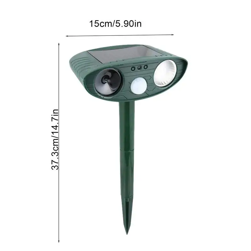 Солнечный ультразвуковой отпугиватель животных обновленный кошек для сада