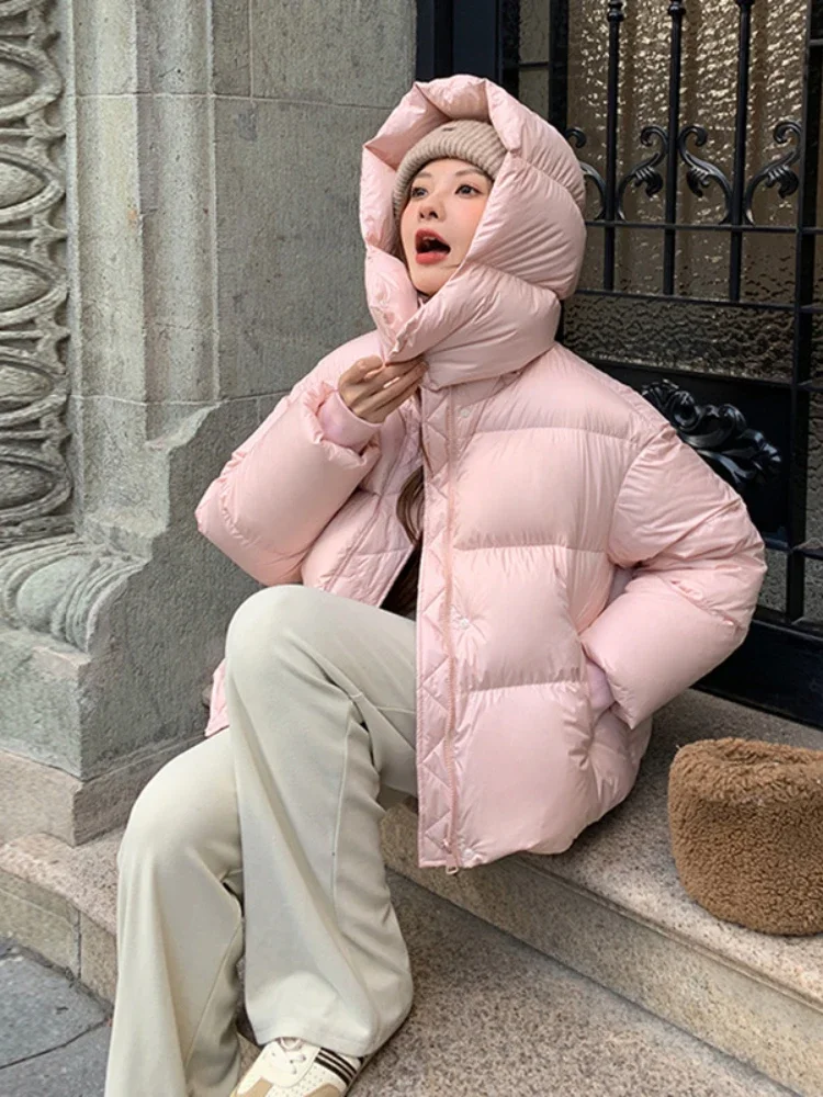 Женский утепленный пуховик Office Lady белый